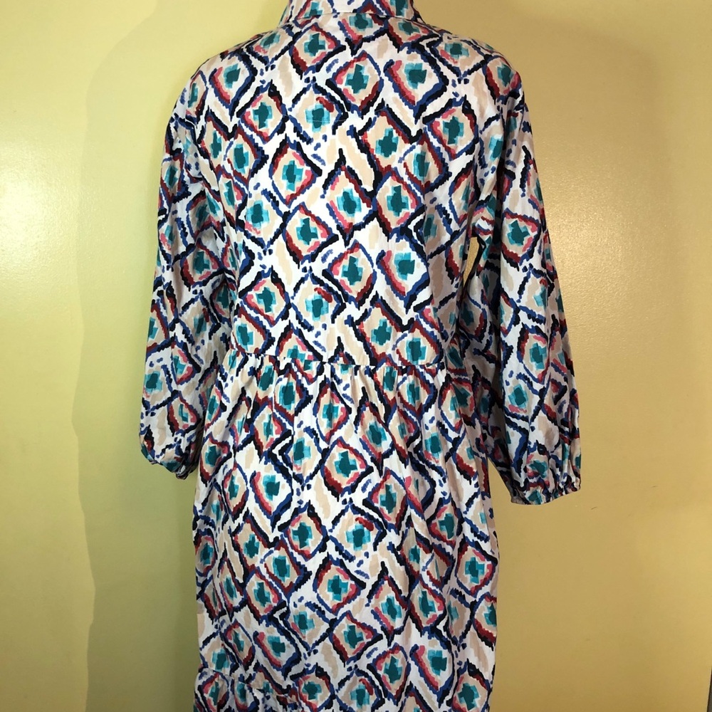 Maeve Multicolor Geometric Midi Dress - Picture 9 of 14